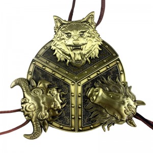 Untique Brass Soft Email Gekleurde metalen kaart Jigsaw Combinatie Run Medailles