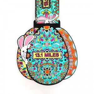 Aangepaste medailles voor races metal medaillon aangepaste santa lopende medailles
