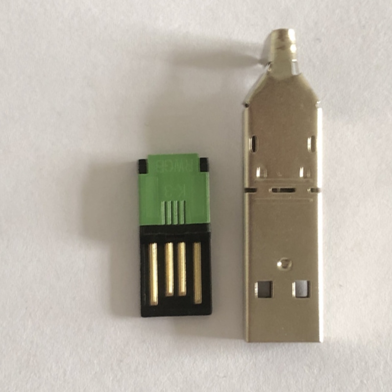 ickel-vergulde USB Type A staartaansluiting 3-in-1 PC DIY-adapter