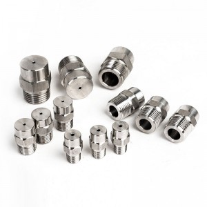 Roestvrijstalen vaste kegelmondstuk stof en bevochtiging hoge en lage druk atomisatie conisch mondstuk water mist reinigingsmondstuk