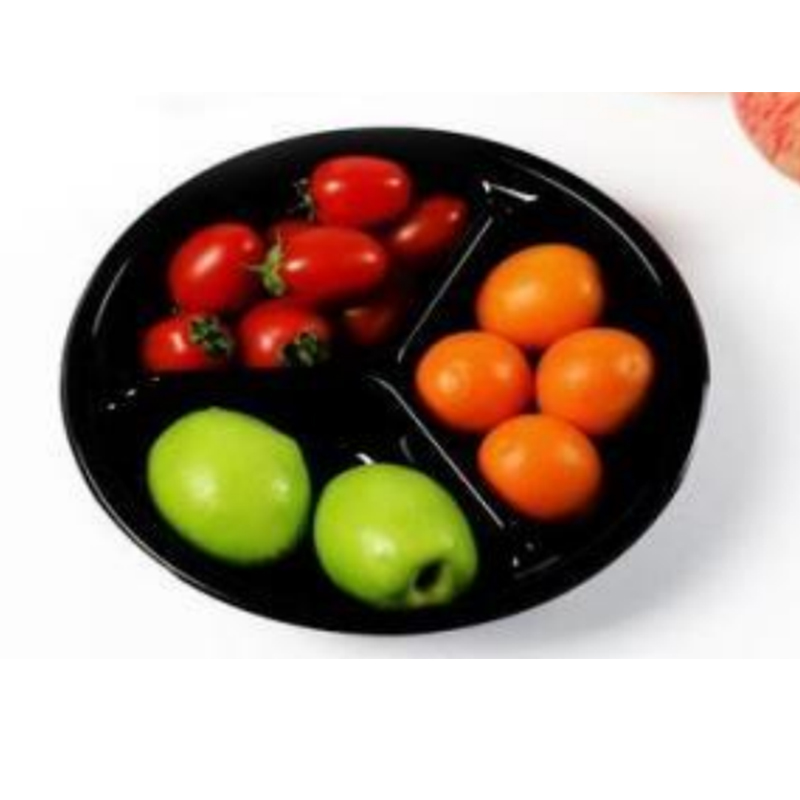 Drie-compartement Fresh-cut Fruit Box Bottom 205*155*58 mm HJ-190