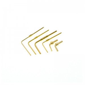 messing plug&sockets pin --- rechterhoek einde