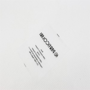 Transparant bedrukt verzendmerk