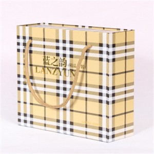 Streep gecontroleerde papieren zak