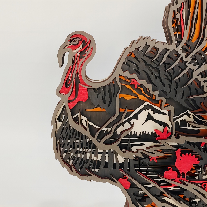 3D houten dier flamingo artefact