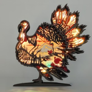 3D houten dier flamingo artefact