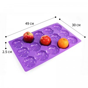 Display Fruit Tray 490*300*25 mm 15 groeven