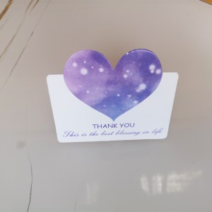 Aangepast cadeau wenskaart papieren kaart