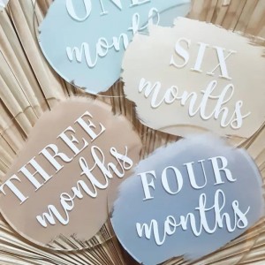 Acryl -laser Cut Gravure Holiday Children \\\\\'s Milestone Commemorative Card