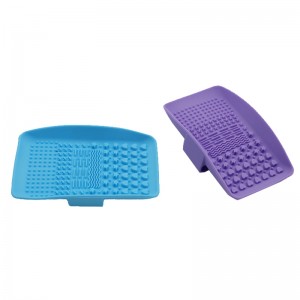 Siliconen make -up borstel reinigingsmat, make -upborstelreiniger, draagbare make -upborstel reinigingskussen, cosmetische borstelwaspool