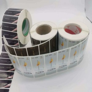 Pas de productbeschrijving stickerlabels aan