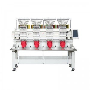 Vier kop met hoge snelheid geautomatiseerde borduurmachine