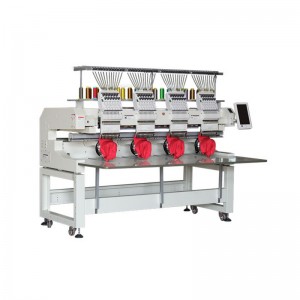 Vier kop met hoge snelheid geautomatiseerde borduurmachine