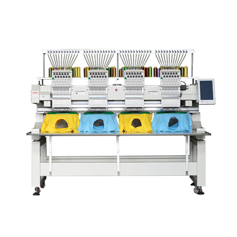 Vier kop met hoge snelheid geautomatiseerde borduurmachine