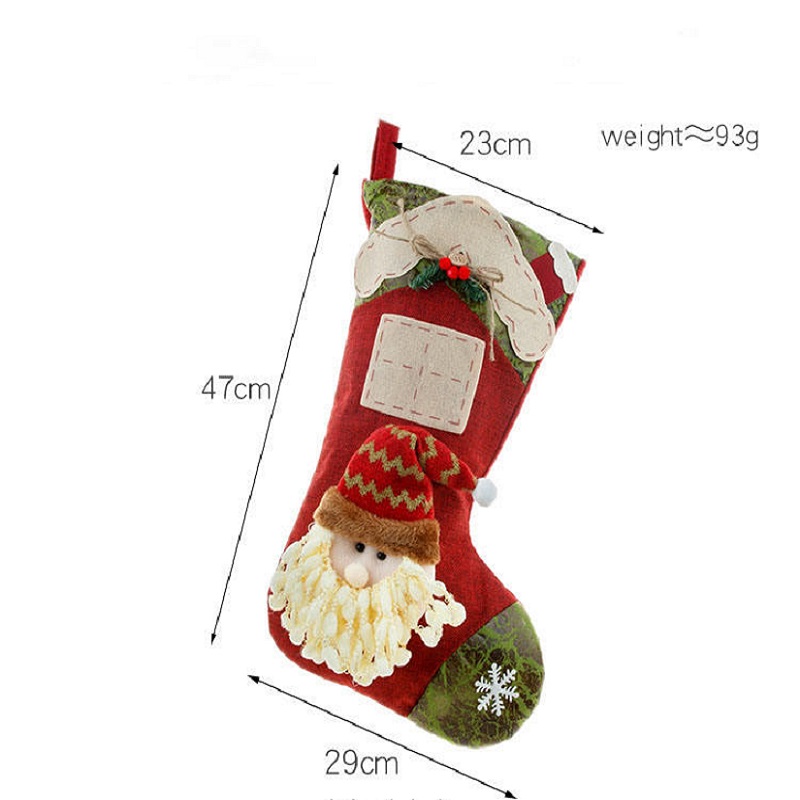 Hot Style Christmas Socks Christmas Gift Bags Christmas Scene Decorations