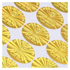 Gouden glanzende sticker