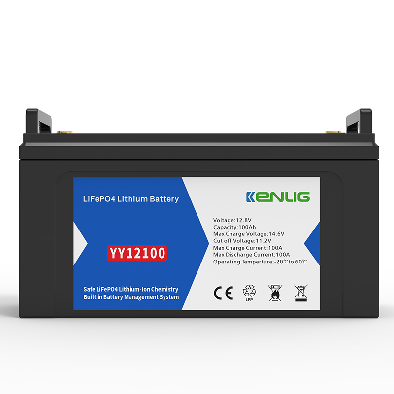 Kenlig Portable Plastic Battery Pack 12.8V 100/120/150/200AH gebruikt in Home Commercial Solar Energy Storage System Lithium Battery