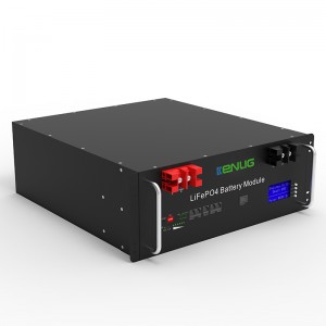 51.2V 100/150/200AH LIFEPO4 Lithium Ion Battery Energy Storage System in zonne -energiesystemen met LCD
