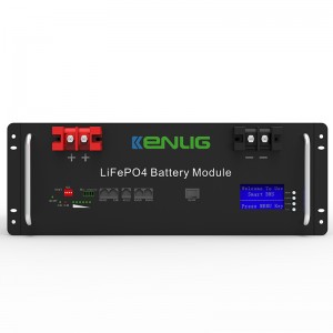 51.2V 100/150/200AH LIFEPO4 Lithium Ion Battery Energy Storage System in zonne -energiesystemen met LCD