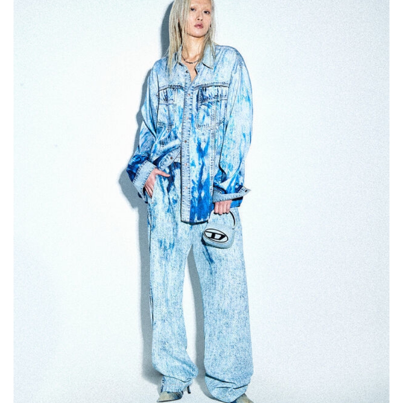 Diesel/plimited capsule-verzameling/heavy wash denim/tannin ready-to-wear