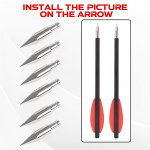 Elongarrow 151061 65 -dunne pijlpunten voor ID4.2mm pijlbouten