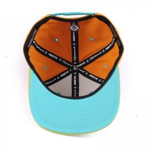 HIPHOP Aangepast Logo Flat Bill Color Block Baby Kids 6 Paneel Toddler Snapback Gorras Blank Hats Snapbacks Cap