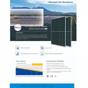 Nieuw ontwerp Solar Power Panels System 390-415 W Online Sale
