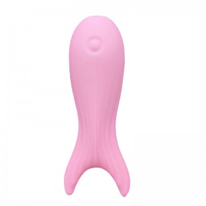 Volwassen seksspeelgoed Vibrating Spear Vibrator Wand (roze grote visvork)