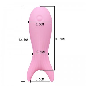 Volwassen seksspeelgoed Vibrating Spear Vibrator Wand (roze grote visvork)