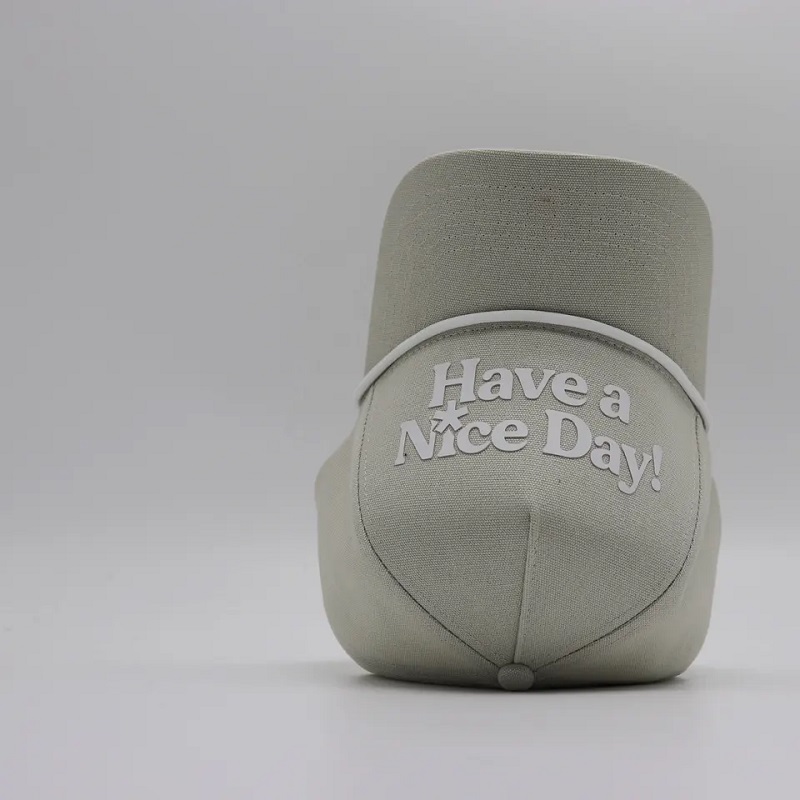 Men's hoed canvas 5 paneel aangepaste 3D -printen honkbalpet