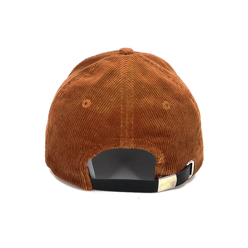 Op maat gemaakte geborduurd op maat gemaakte geborduurde corduroy -hoed met lederen band terug, corduroy snapback hat/cap groothandel hoed met lederen band terug, corduroy snapback hat/cap groothandel