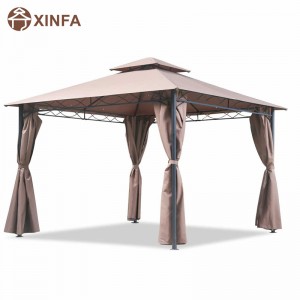 10 \\\\ \'x 13 \\\\\' Gazebo Block Sun Shade Luifel, waterdichte tent met gordijnen draagbare opvouwbare feestluifels