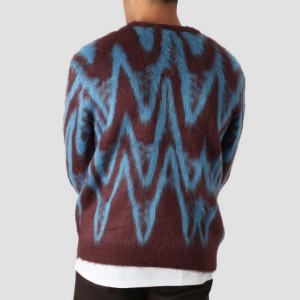 Hoogwaardige aangepaste patroon gebreide Jacquard Design Men \\\\ \'S Cardigan Sweater