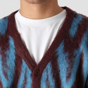 Hoogwaardige aangepaste patroon gebreide Jacquard Design Men \\\\ \'S Cardigan Sweater