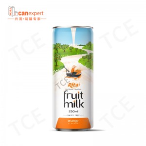 TCE-New Design Milk drank Tin kan 0,25 mm afdichtingsmetalen blikjes