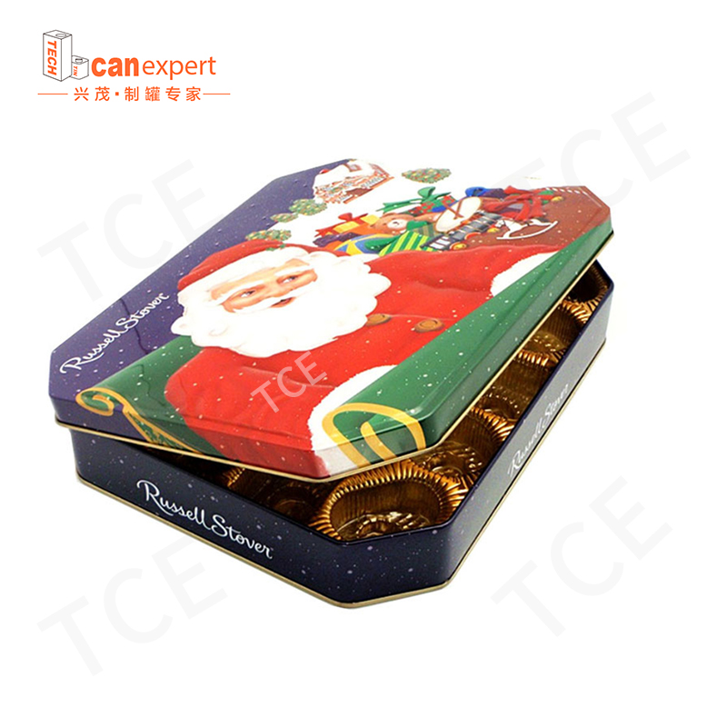 Aangepaste hoogwaardige ambachtelijke cadeau Jar Container Candy Jar Box Chocolate Candy Metal Box Cookie Metal Box