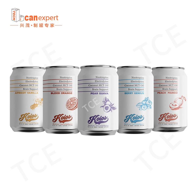 Groothandel voor voedingskwaliteit Veiligheid Verpakking Lege 250 ml 500 ml Gedrukte aluminium drankje blik voor bierdrankverpakking metalen fles