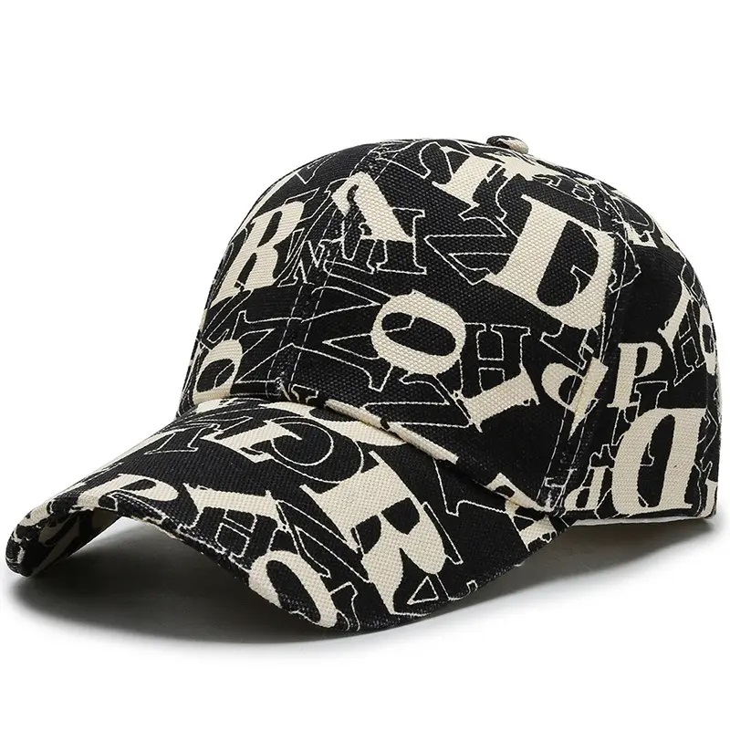 Koreaansenieuwe brief 6-panel hoeden snapback sportkappen honkbal katoenen platte hoeden voor mannen dames