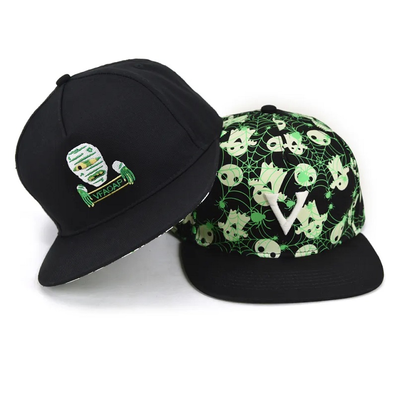 mode 6 paneel kinderen sporthoeden aanpassing geborduurde logo peuter snapback hoed