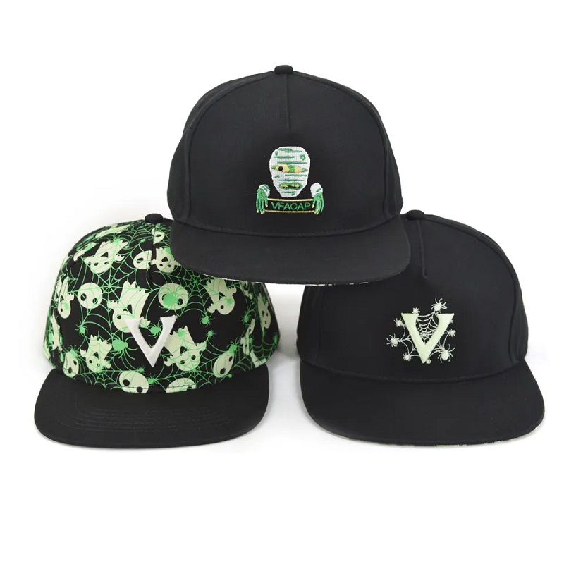 mode 6 paneel kinderen sporthoeden aanpassing geborduurde logo peuter snapback hoed