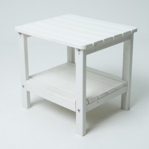 Buiten bijzettafel met witte kleur