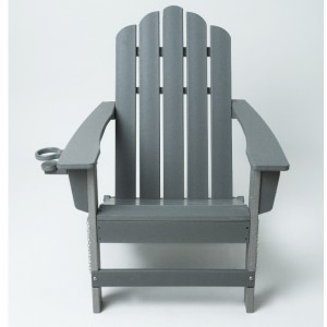 Outdoor meubels hdpe adirondack stoel met grijs