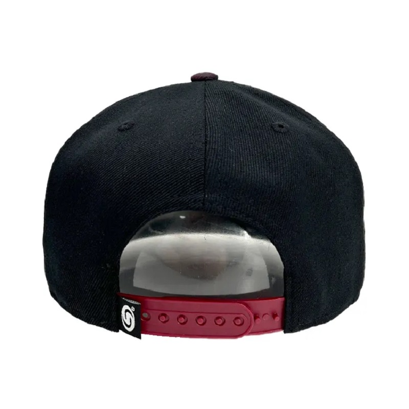 sublimatie mode -afdrukken 6 paneel snapback cap met hoogwaardige polyester stof