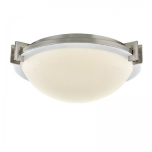 Staybridge Suites Hotel plafondlamp met geborsteldenikkelafwerking bij de kamer