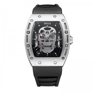 Fashion Skull Men Quartz Bekijk Baogela Creative Dial Watch voor mannen Clock Gold Life Waterproof Men Watches Sportstyle 1612