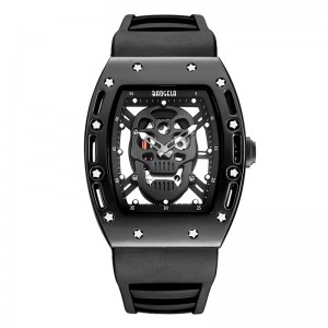 Fashion Skull Men Quartz Bekijk Baogela Creative Dial Watch voor mannen Clock Gold Life Waterproof Men Watches Sportstyle 1612