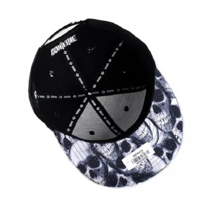 Groothandel aangepaste 3D -borduursellogo Hip Hop Flat Brim Basketball Snap Back Hat Snapback Caps