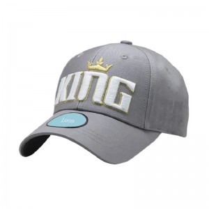 Professioneel op maat gemaakt BCI biologische katoen Twill 6 Panel Structured Sports Baseball Cap en Hat met 3D -logo