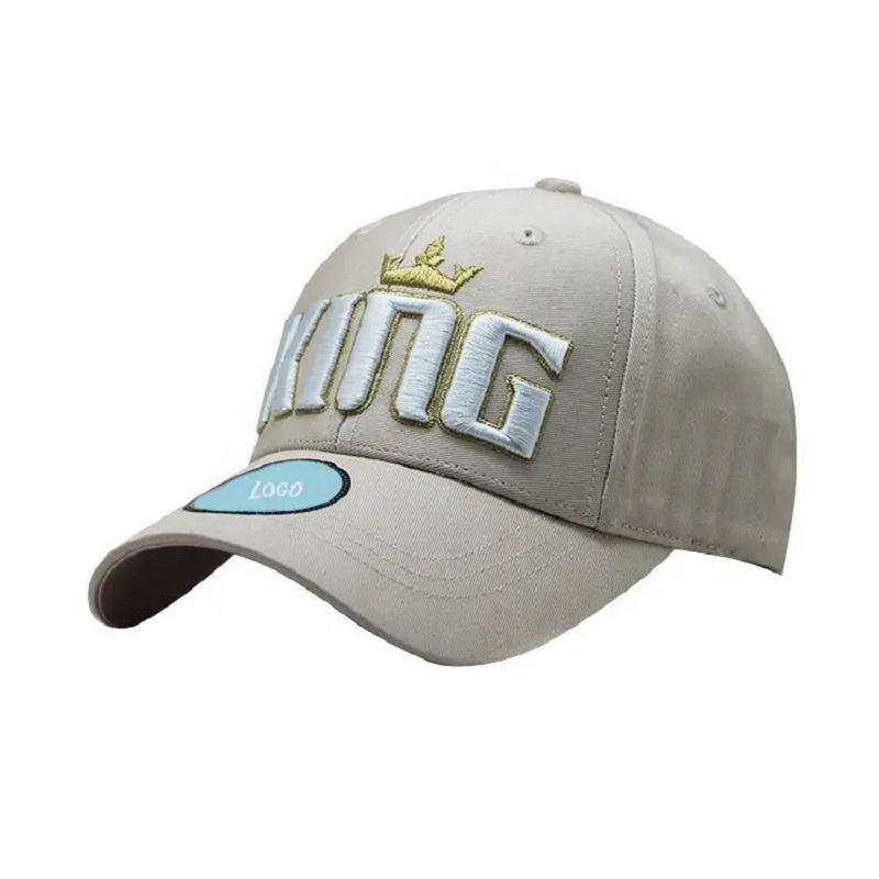 Professioneel op maat gemaakt BCI biologische katoen Twill 6 Panel Structured Sports Baseball Cap en Hat met 3D -logo