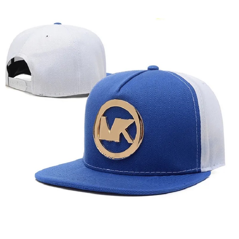 Groothandel aangepaste gouden metalen plaat logo snapback caps hoeden